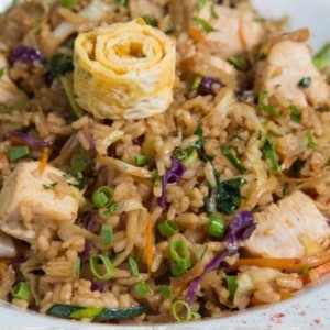 nasi goreng de pollo