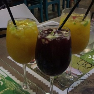 Sangrias de Mango y Tinto 