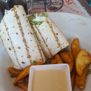 wrap de pollo Thai