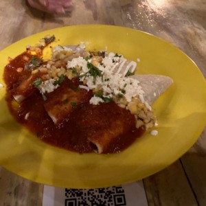 Enchiladas de Carnitas 