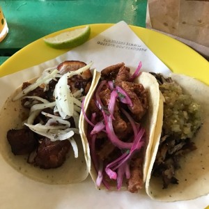 panza, calamar y carnitas 