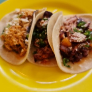 tacos de panza de cerdo.