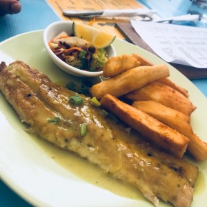 filete de pescado con coco 