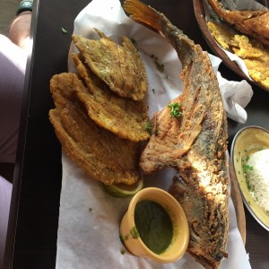 Pescado Frito y Patacones