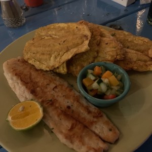 Filete de pescado a la plancha 