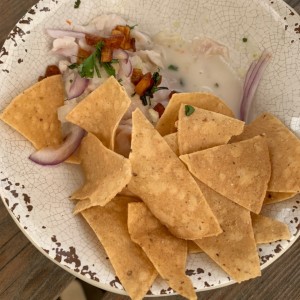 ceviche con coco