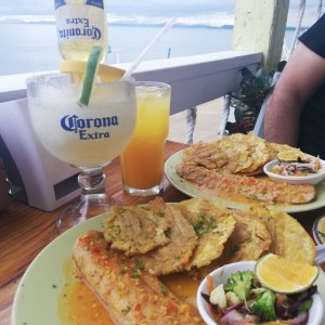 pescado al ajillo y margarota