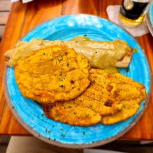 Filete de pescado en salsa curry con coco 