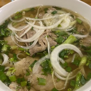 Pho de carne sin saltear