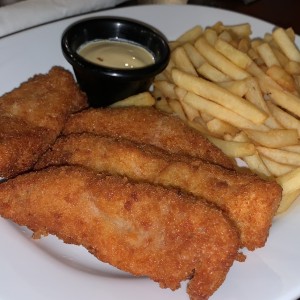 chicken tenders con papitas