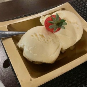 Helado de vainilla