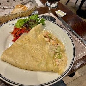 Crepas de Langostinos