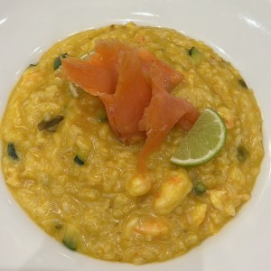 Risotto con Salmon