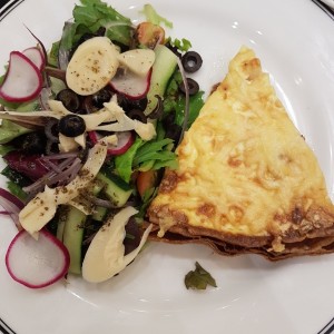 Quiche con ensalada