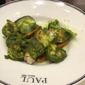 lomo de corvina con vegetales