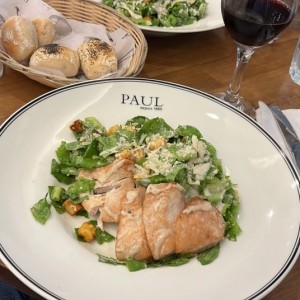 Poulet con ensalada cesar