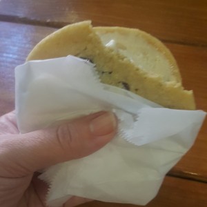 galleta con helado de Vainilla