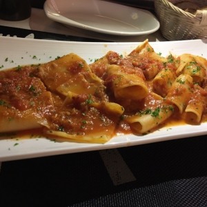 Paccheri al ragu di cernia