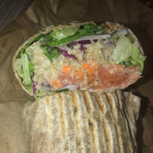 salmon quinoa wrap