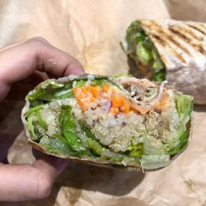 Quinoa Salmon Wrap