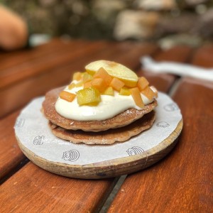 Pancake con frutas 