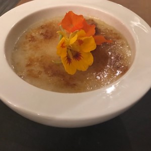 Crema Catalana de guineo