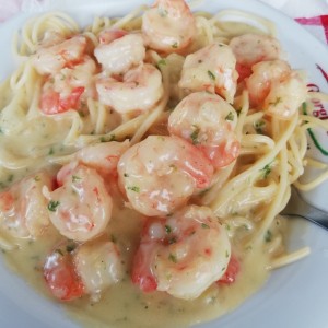 Spaghetti de Camarones