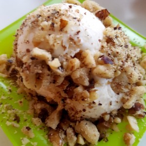 Helado de Vainilla con Nueces