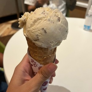 Helado banana crunch