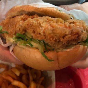 hamburguesa de pollo