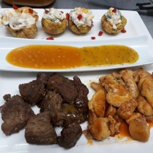 picada mar y tierra