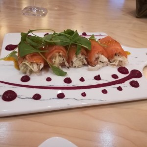 Rollitos de Salmon ahumado