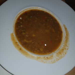 sopa de lentejas