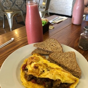 Omelette con hongos