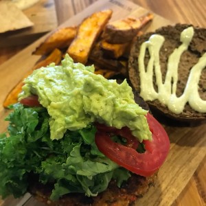 black bean burger