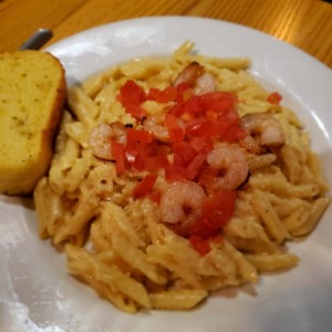 Pasta con camarones