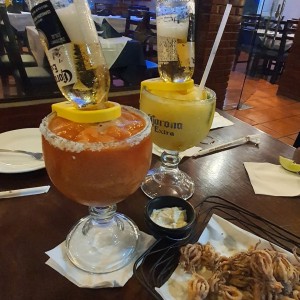 margaritas de fresa y maracuya