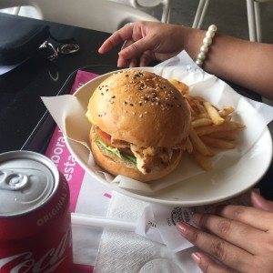 hamburquesa de pollo 