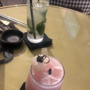 Mojito and Lychee Rossee gin