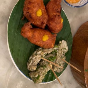 Torrejitas de pescado y calamar 