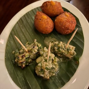 Calamares y Croquetas de pescado