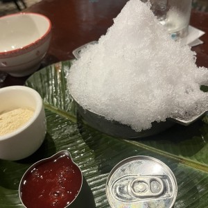 Raspao en Paila con tomate de arbol