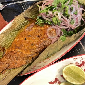 Pescado a la brasa