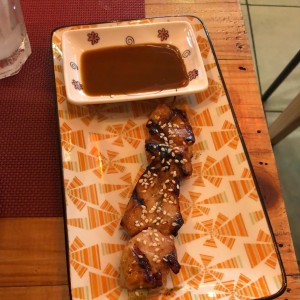  brocheta de pollo