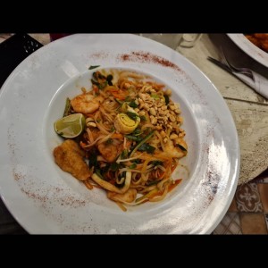 Phad Thai de Mariscos