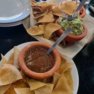 Totopos, Salsa y Guacamole