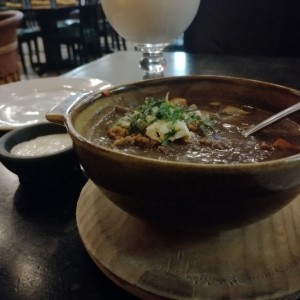 Sopa de frijoles negro