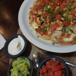 nachos de pollo