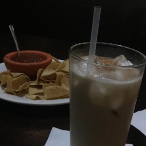 horchata y entrada