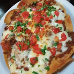 nachos con carne molida